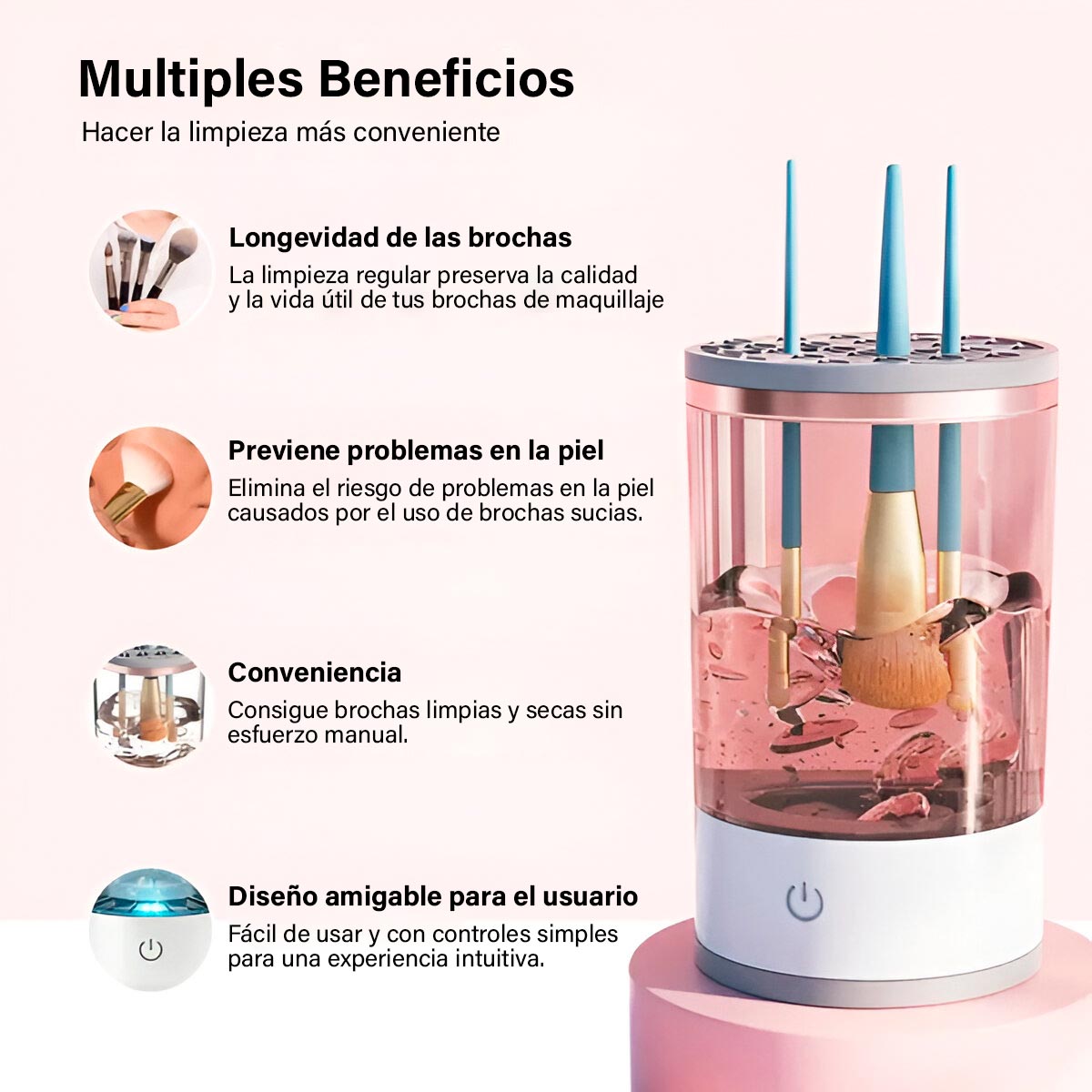 (BLACK FRIDAY) Limpiador de Brochas de Maquillaje PRO